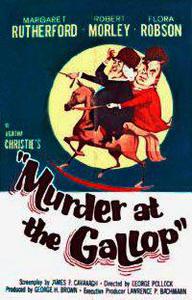 Poster for Murder at the Gallop (1963).