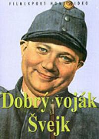 Poster for Dobrý voják Švejk (1956).