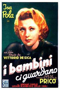 Poster for Bambini ci guardano, I (1944).