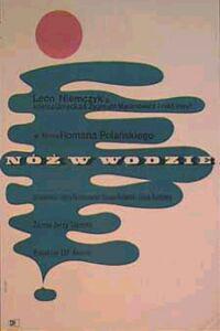 Plakat Nóz w wodzie (1962).