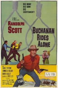 Омот за Buchanan Rides Alone (1958).