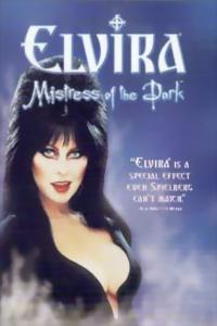 Poster for Elvira, Mistress of the Dark (1988).