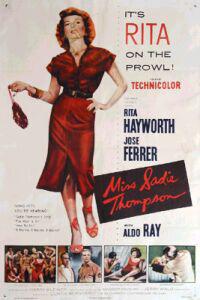 Plakat Miss Sadie Thompson (1953).