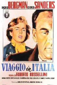 Poster for Viaggio in Italia (1953).