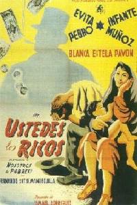 Poster for Ustedes los ricos (1948).