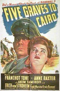 Poster for Five Graves to Cairo (1943).