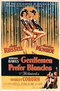 Plakat filma Gentlemen Prefer Blondes (1953).