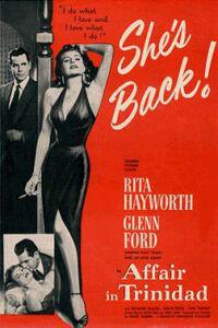 Poster for Affair in Trinidad (1952).