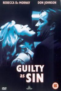 Poster for Guilty as Sin (1993).