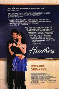 Poster for Heathers (1989).
