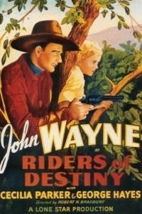 Poster for Riders of Destiny (1933).