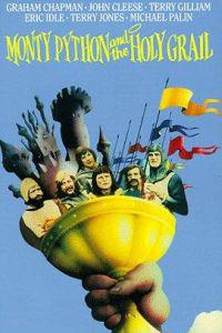 Poster for Monty Python and the Holy Grail (1975).