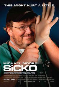 Poster for Sicko (2007).