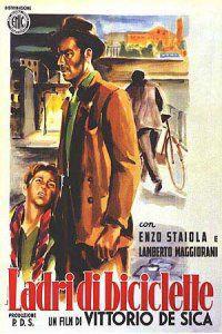 Plakát k filmu Ladri di biciclette (1948).