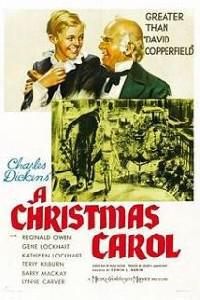 Poster for Christmas Carol, A (1938).