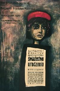 Poster for Swiadectwo urodzenia (1961).