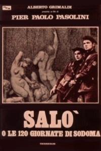 Poster for Salò o le 120 giornate di Sodoma (1976).