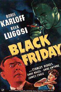Poster for Black Friday (1940).