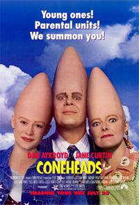 Cartaz para Coneheads (1993).