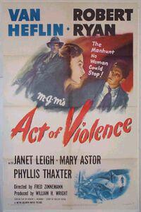 Plakát k filmu Act of Violence (1948).