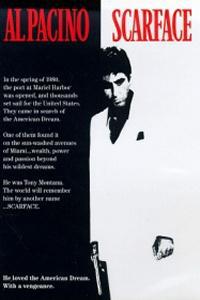 Plakát k filmu Scarface (1983).