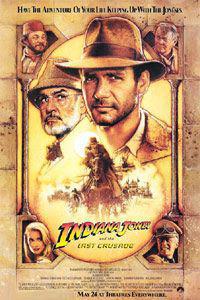 Poster for Indiana Jones and the Last Crusade (1989).