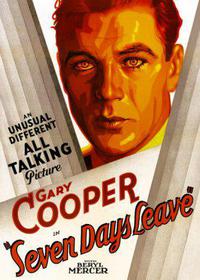 Poster for Seven Days' Leave (1930).