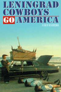 Poster for Leningrad Cowboys Go America (1989).