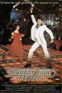 Plakát k filmu Saturday Night Fever (1977).