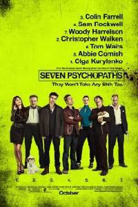 Обложка за Seven Psychopaths (2012).