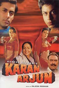 Poster for Karan Arjun (1995).