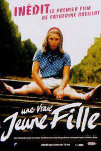Poster for Une vraie jeune fille (1976).