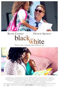 Poster for Black or White (2014).