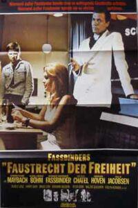 Poster for Faustrecht der Freiheit (1975).