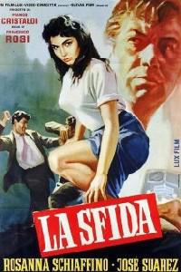 Cartaz para La sfida (1958).