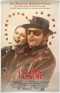 Cartaz para Prizzi's Honor (1985).