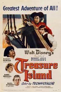 Обложка за Treasure Island (1950).