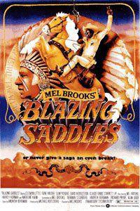 Обложка за Blazing Saddles (1974).