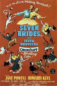 Plakát k filmu Seven Brides for Seven Brothers (1954).