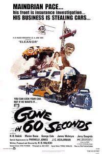 Gone in 60 Seconds (1974) Cover.