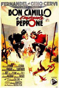 Poster for Don Camillo e l'onorevole Peppone (1955).