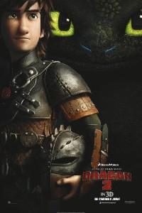 Plakát k filmu How to Train Your Dragon 2 (2014).