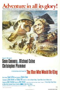 Plakát k filmu The Man Who Would Be King (1975).
