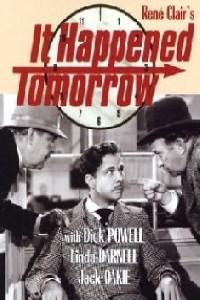 Poster for It Happened Tomorrow (1944).