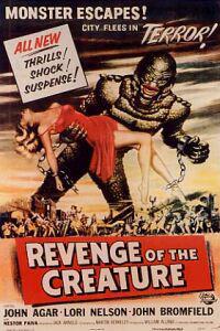 Обложка за Revenge of the Creature (1955).