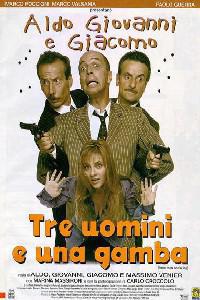 Омот за Tre uomini e una gamba (1997).