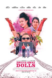 Poster for Drive-Away Dolls (2024).