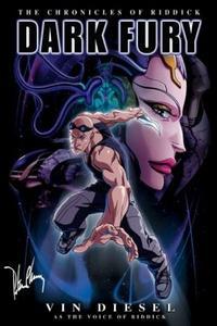 Poster for The Chronicles of Riddick: Dark Fury (2004).