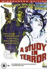 Омот за A Study in Terror (1965).