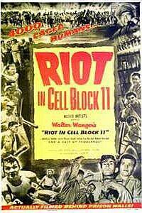 Poster for Riot in Cell Block 11 (1954).